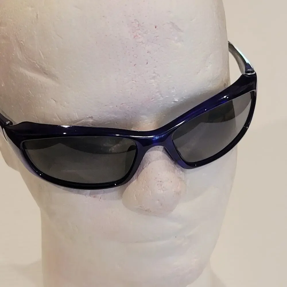 Eyres Austaralia Sunglasses Blue Plastic frame Wrap around 702R4FS